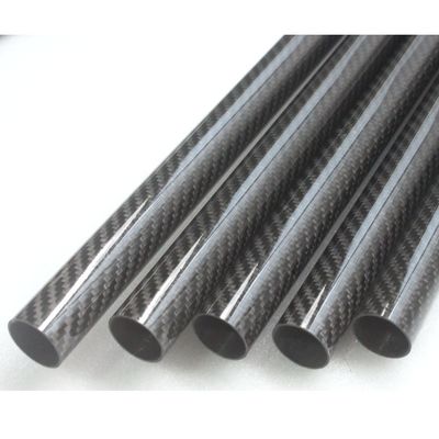 3 4 &quot; 3 8 &quot; 3k কার্বন ফাইবার টিউব 10mm 12mm 15mm 18mm 22mm 30mm 40mm 50mm