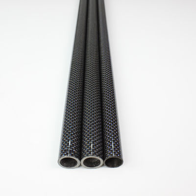 2&quot; 3&quot; 2mm কার্বন ফাইবার টিউব কার্বন ফাইবার মেরু ভল্ট মেরু বড় ব্যাসার্ধ 18x16x1000mm