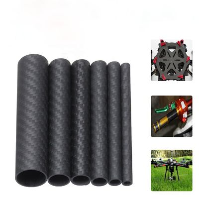 3 4 &quot; 3 8 &quot; 3k কার্বন ফাইবার টিউব 10mm 12mm 15mm 18mm 22mm 30mm 40mm 50mm