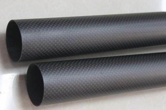 বড় ওডি গোলাকার কাস্টম কার্বন ফাইবার টিউব 50mm 40mm 3.5 &quot;