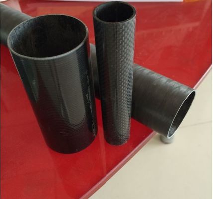 1.5&quot; 1 2&quot; আইডি/ওডি কাস্টমাইজ উচ্চ তাপমাত্রা কার্বন ফাইবার টিউব 1000mm 500mm 330mm দৈর্ঘ্য